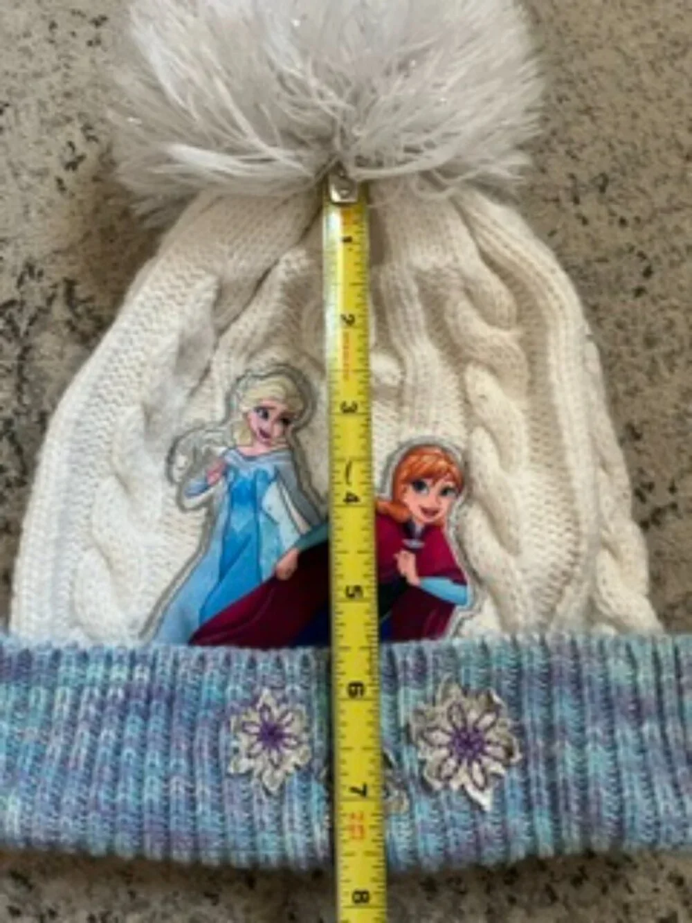 🧡3/$15 Disney Frozen Winter Hat Pom Pom Girls OSFM